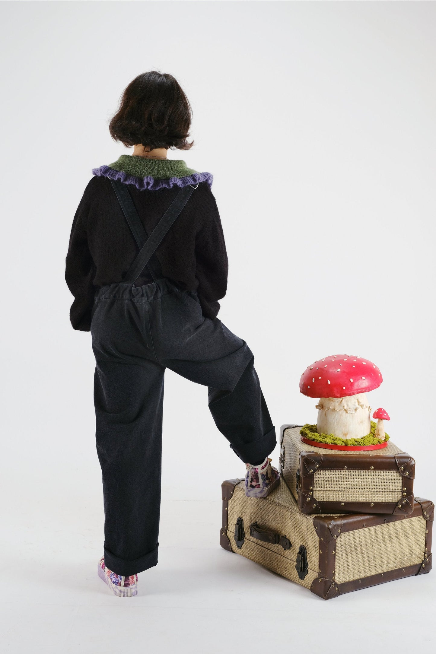 DUNGAREES Florbela Denim Black