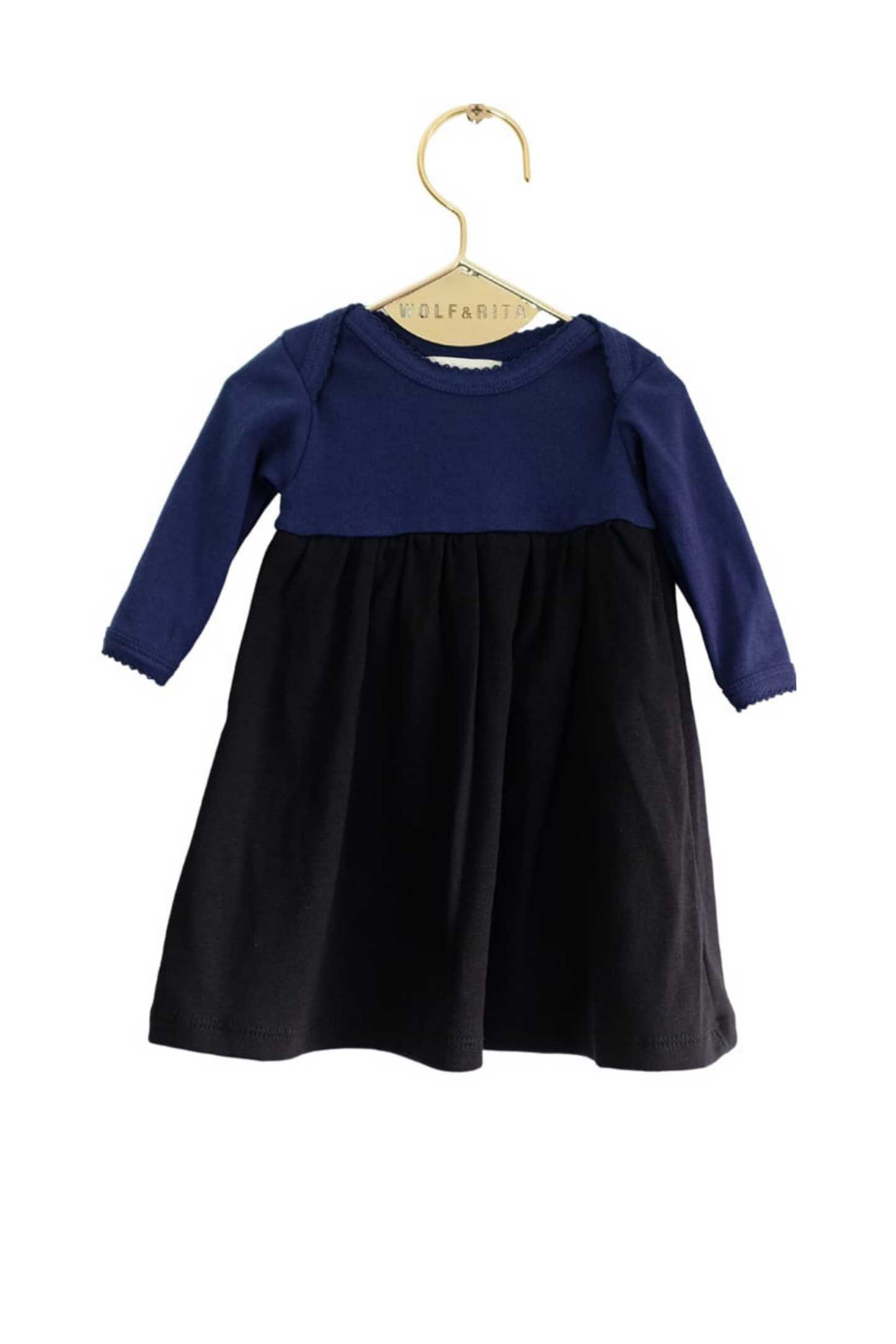 DRESS Carolina Blue Black