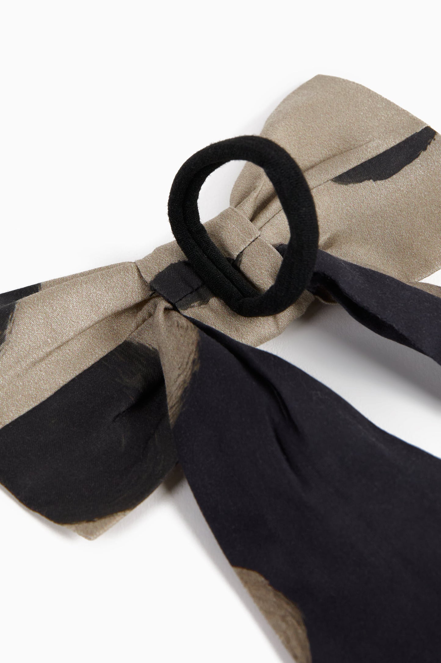 HAIR BOW Alda Polka Black