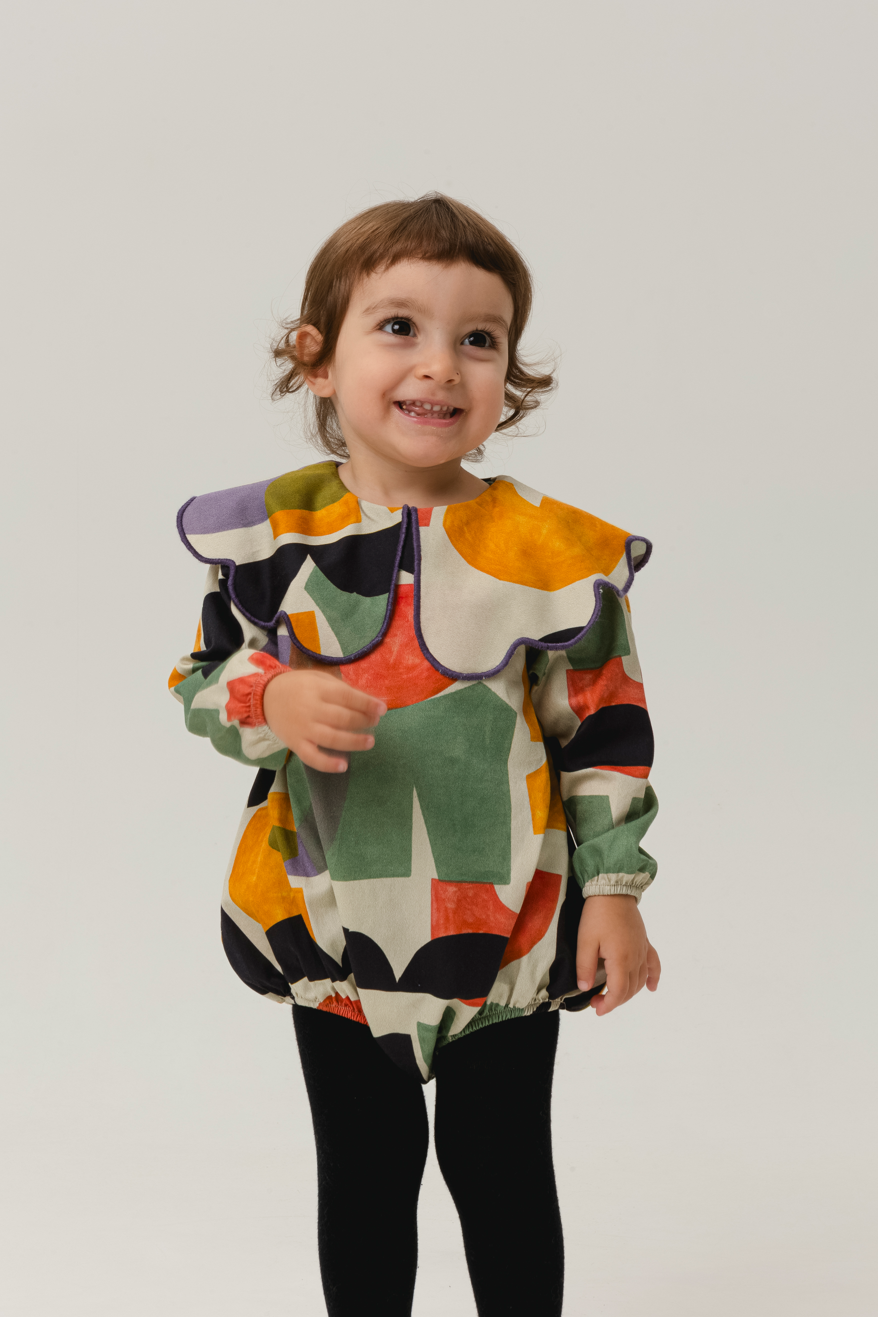 WOLF&RITA ウルフアンドリタ ベビー ロンパース チェック 24SS 24SS】WOLF&RITA（ウルフアンドリタ）JINBEI SUNFLOWER BABY