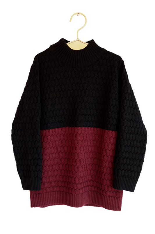 JUMPER Carlos Black Bordeaux