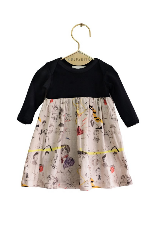 DRESS Carolina Black Faces