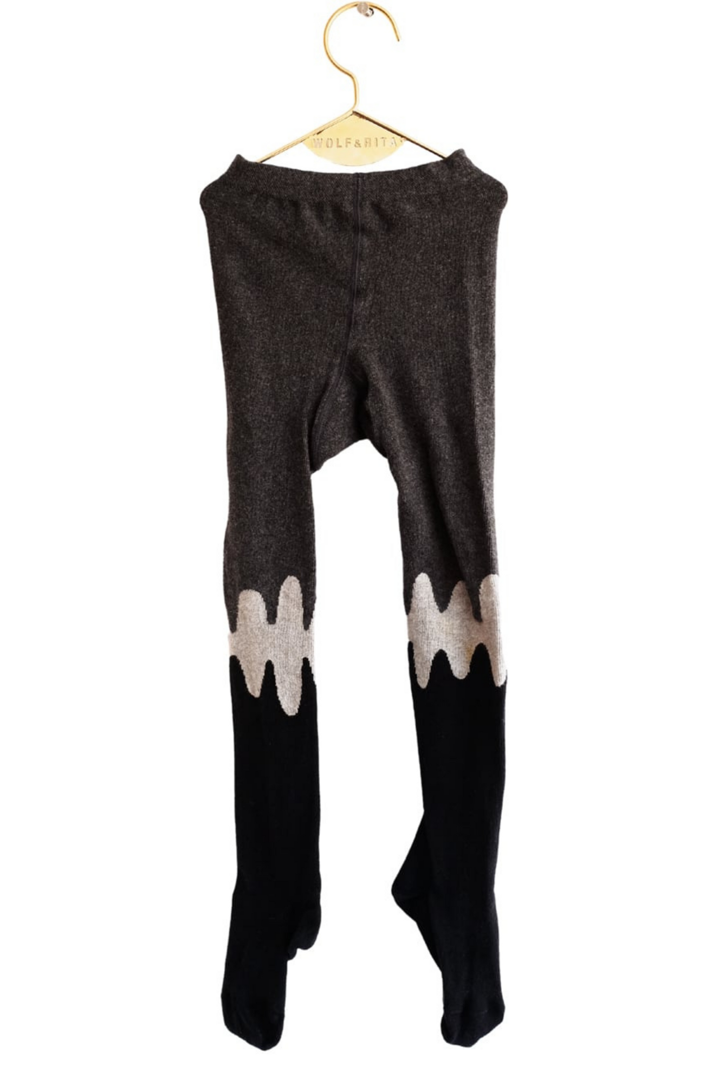 TIGHTS Mountains Black Grey